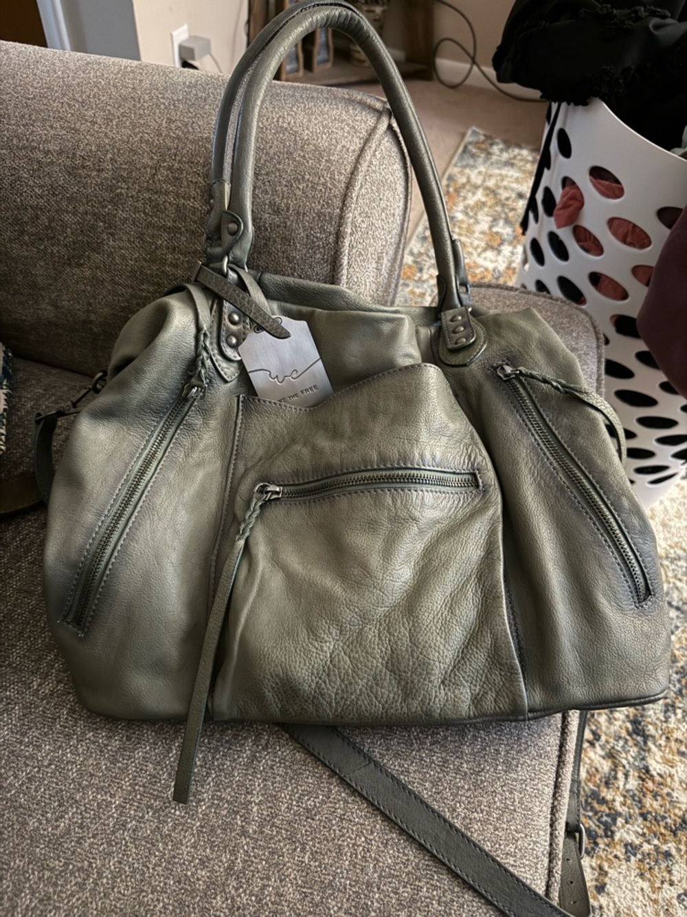 Free people Emerson tote sage green
